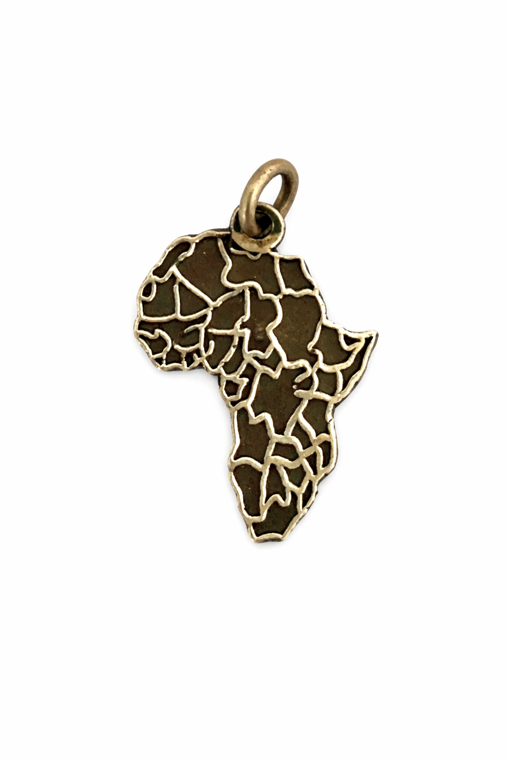 Africa Outline Pendant – 925 Silver Map Charm