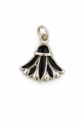 Black Onyx Lotus Flower Pendant