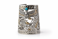 Horus Sky Voyage Cuff – 925 Silver & Turquoise Stone Bracelet