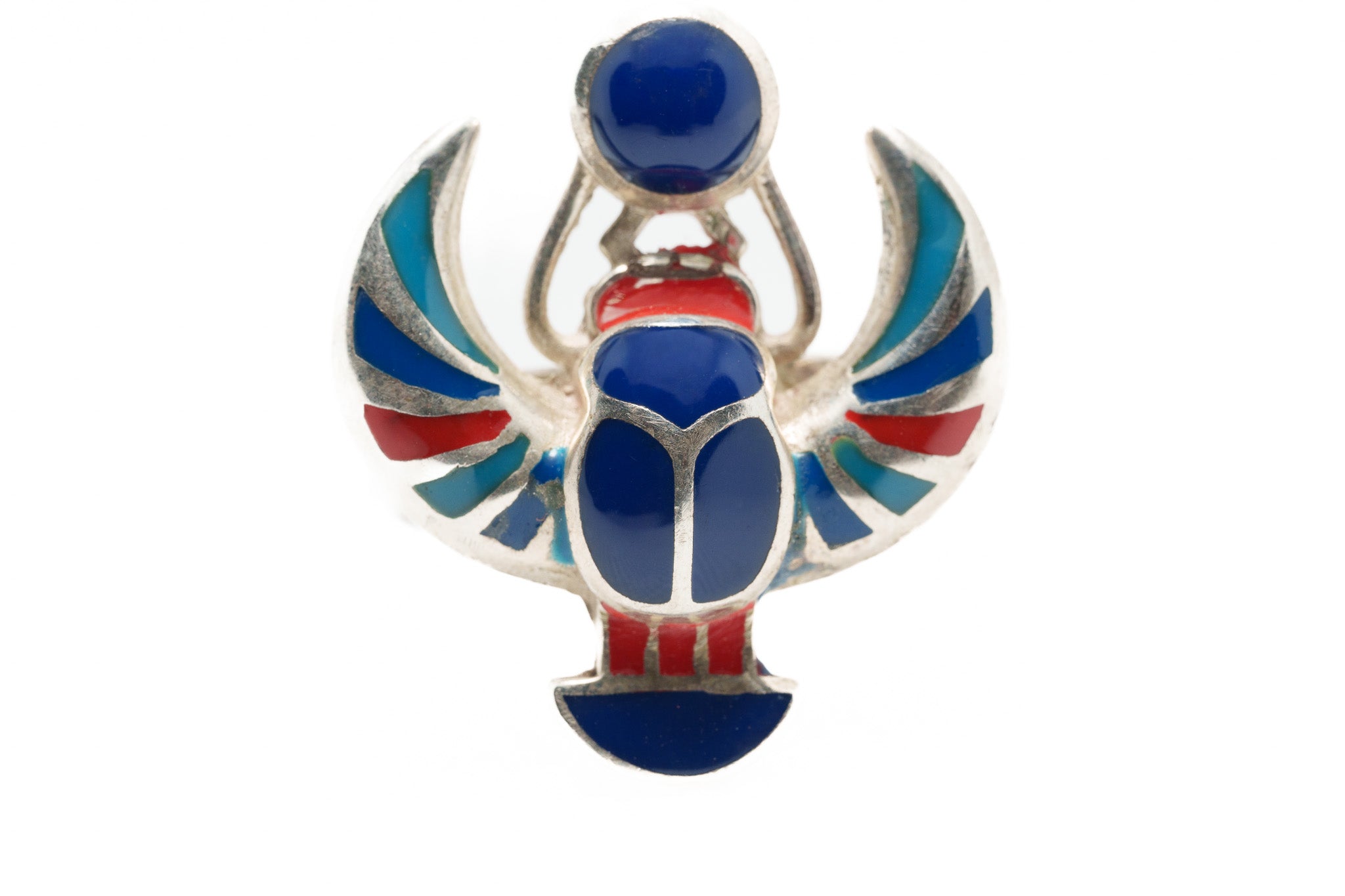 Solar Winged Scarab Ring