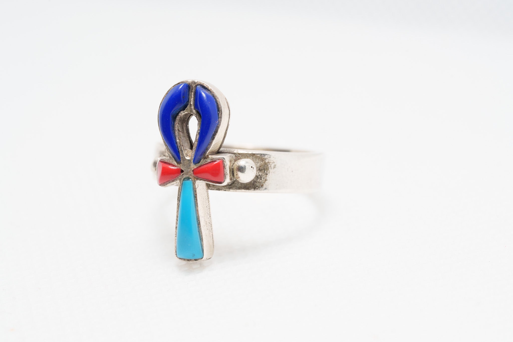 Sacred Trinity Ankh Ring