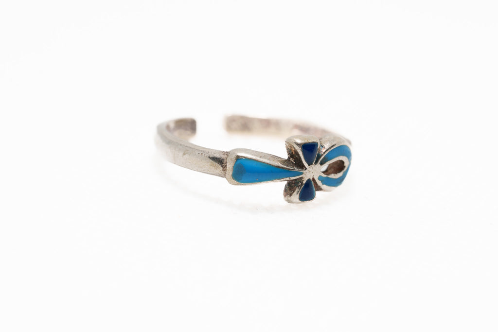 Dual-Blue Ankh of Vitality Ring
