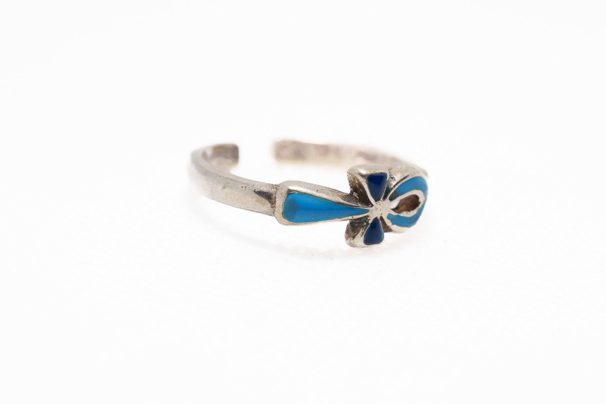 Dual-Blue Ankh of Vitality Ring