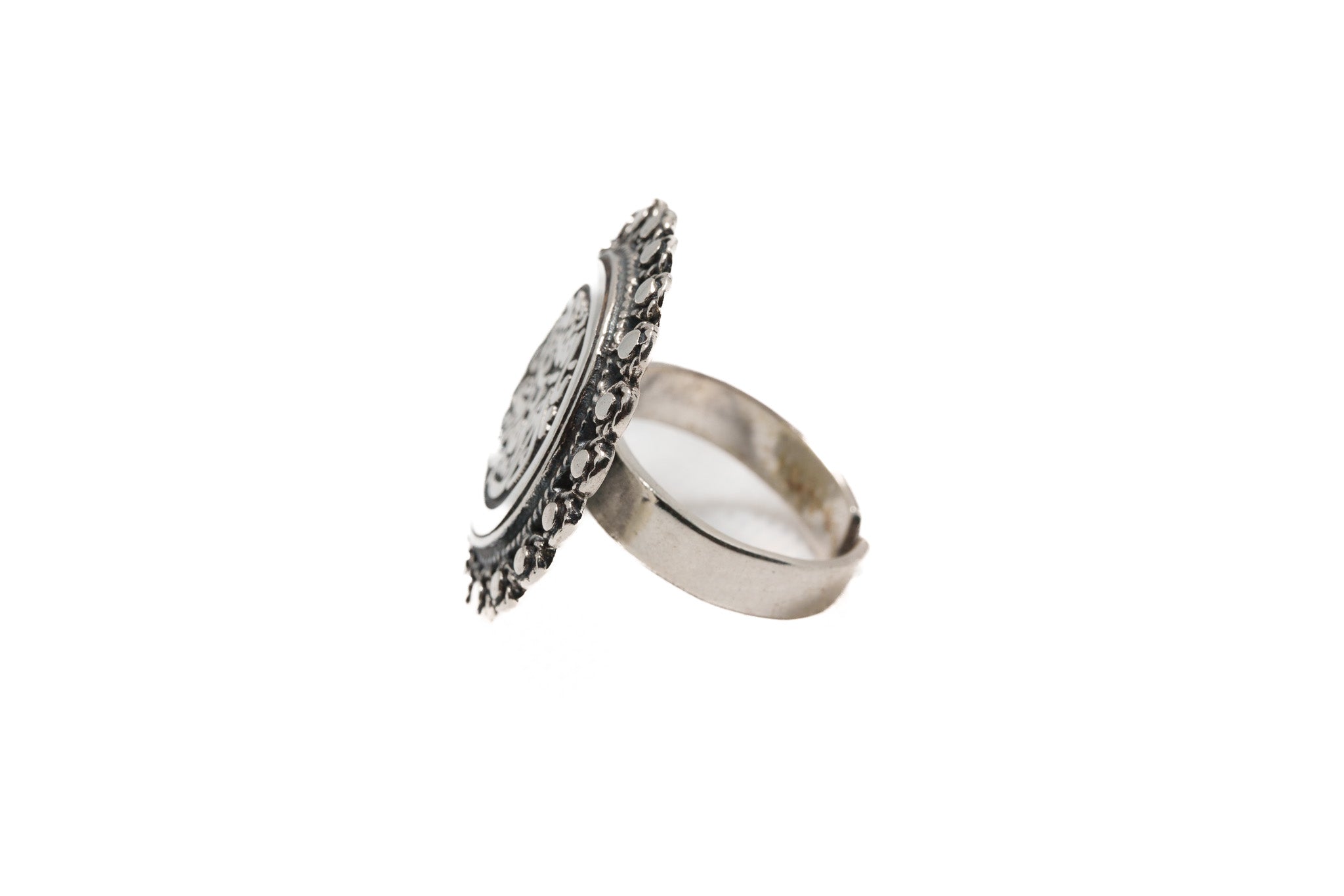 Royal Calligraphy Halo Ring