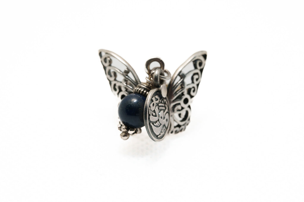 Midnight Guardian Butterfly Ring