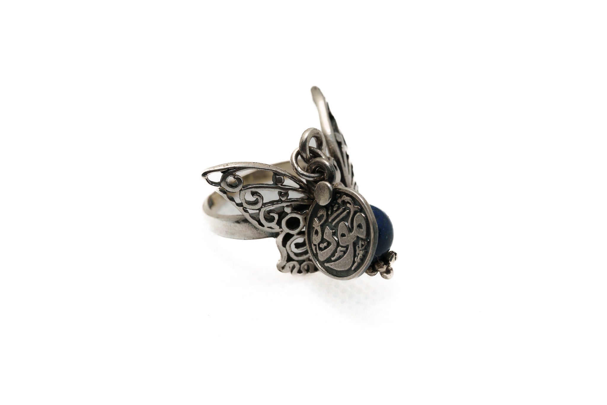 Midnight Guardian Butterfly Ring