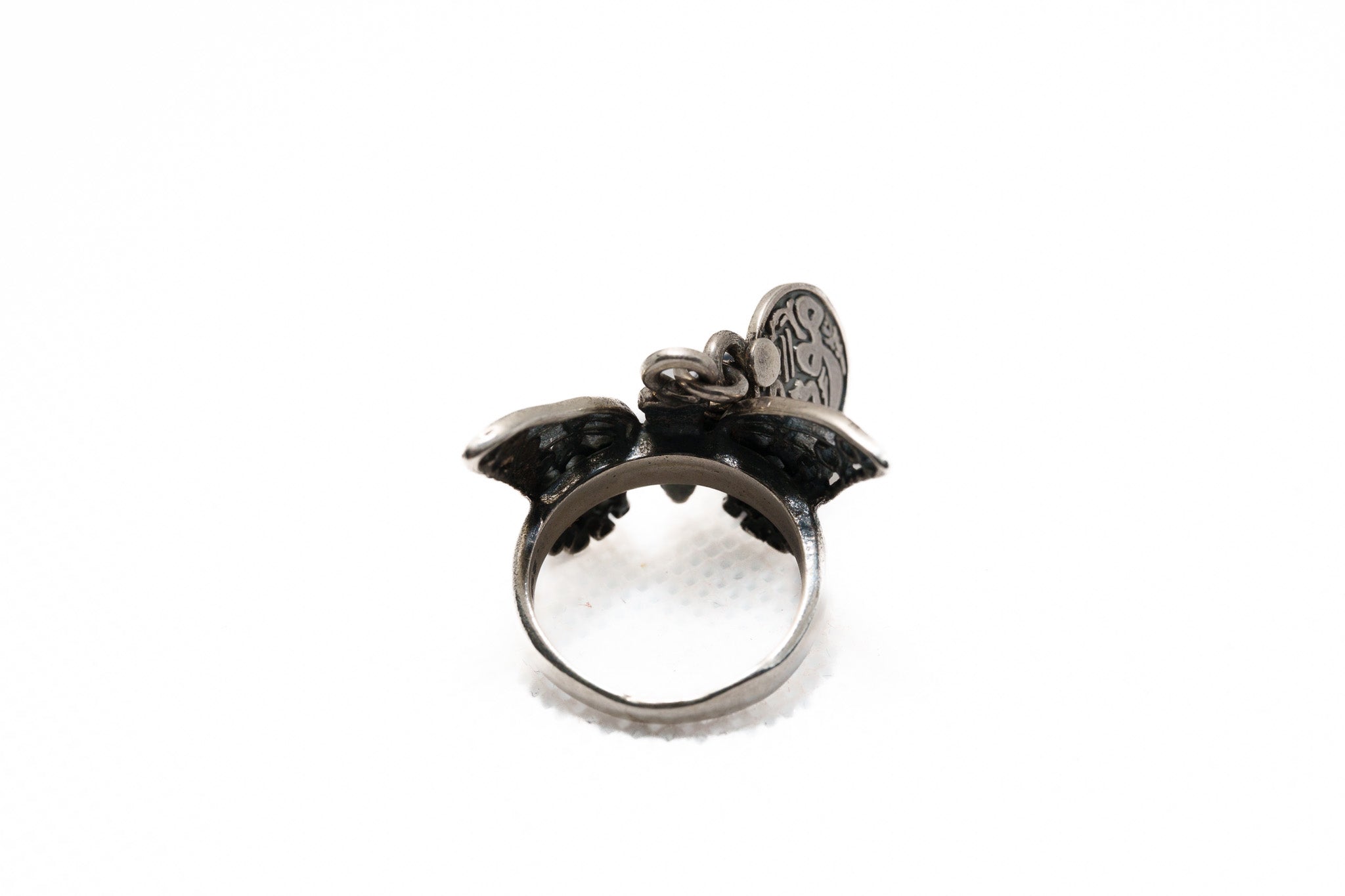 Midnight Guardian Butterfly Ring