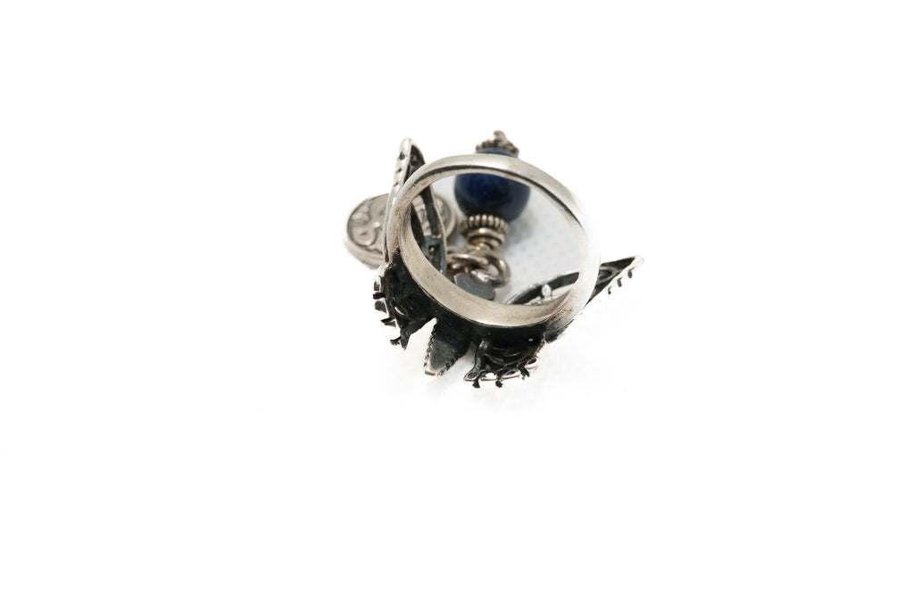 Midnight Guardian Butterfly Ring