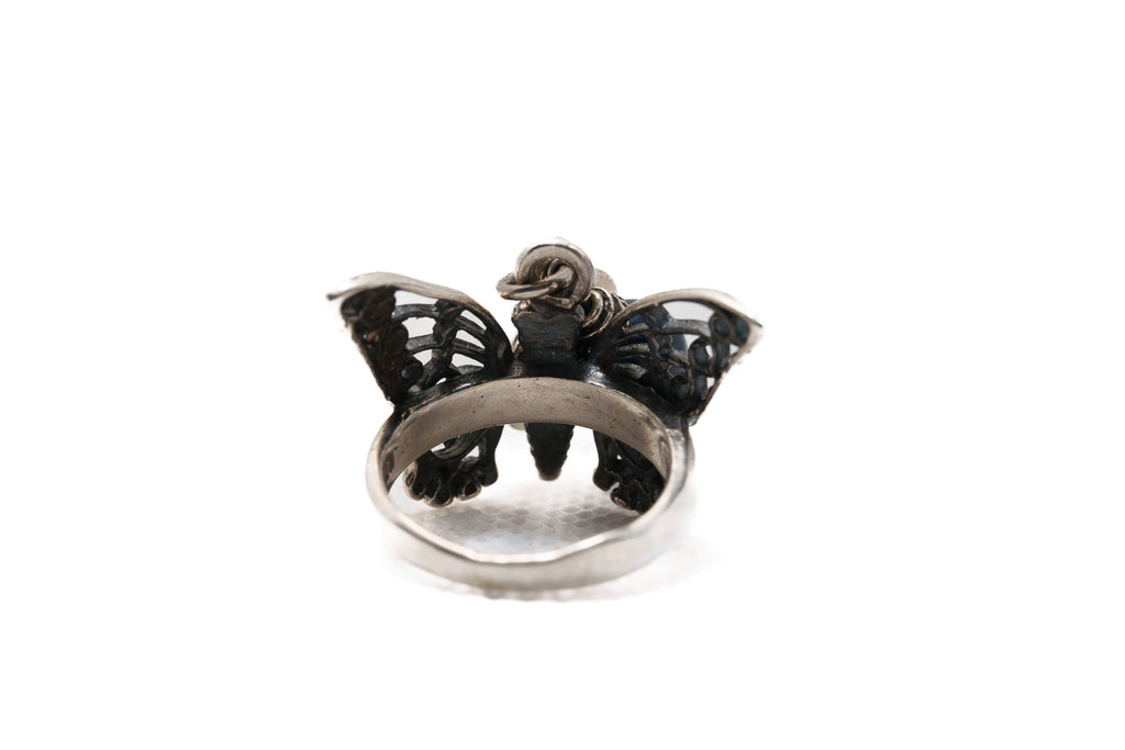 Midnight Guardian Butterfly Ring