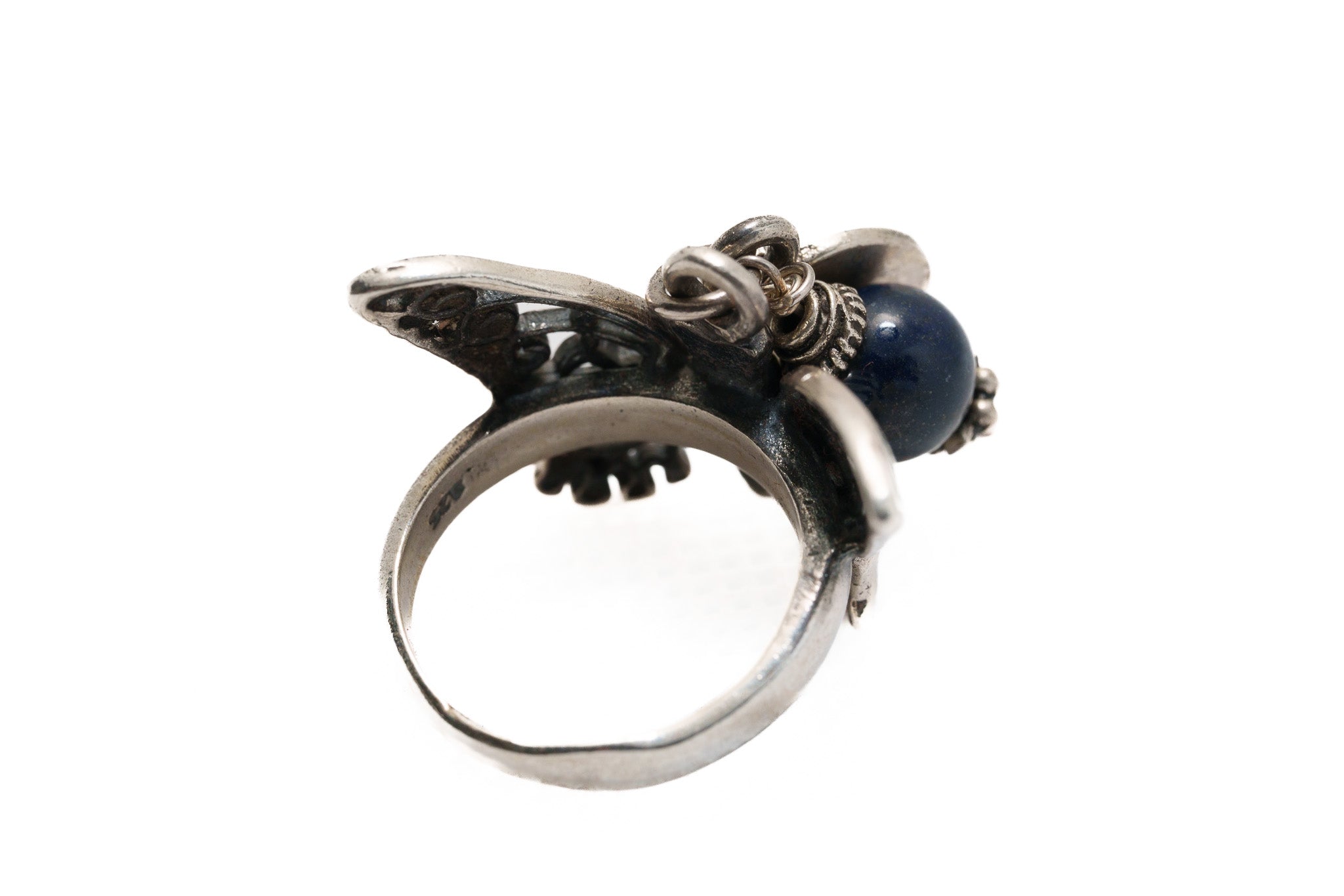 Midnight Guardian Butterfly Ring
