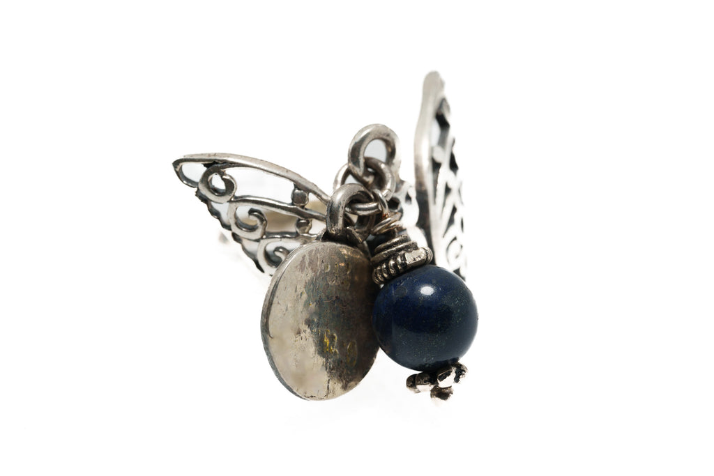Midnight Guardian Butterfly Ring