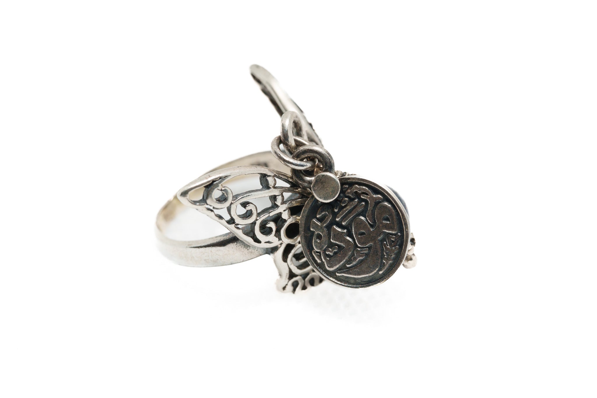 Midnight Guardian Butterfly Ring