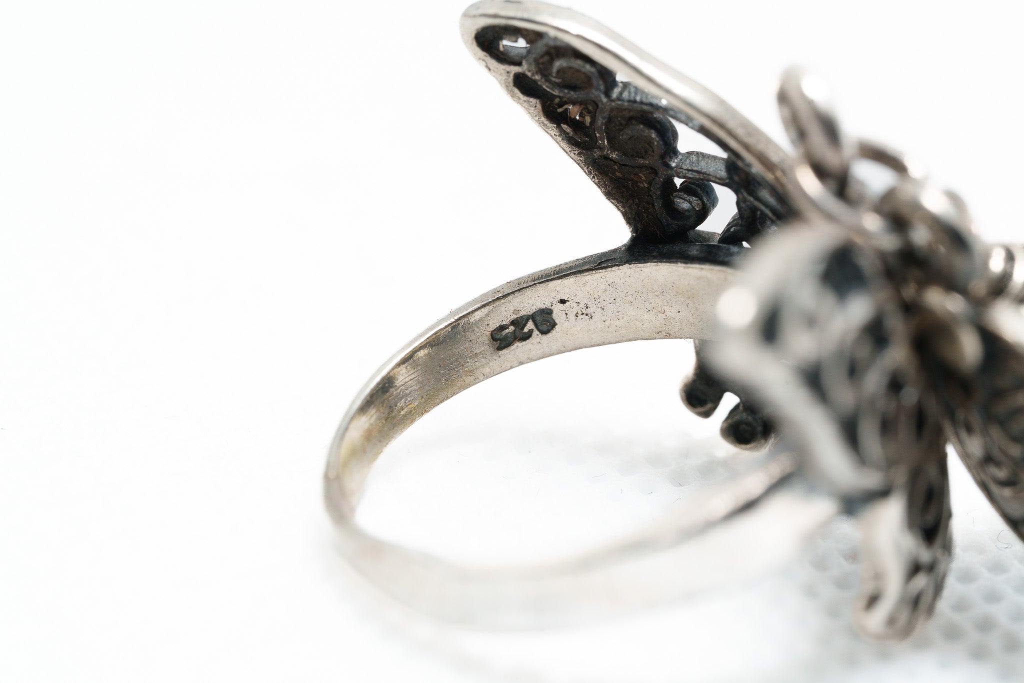 Midnight Guardian Butterfly Ring
