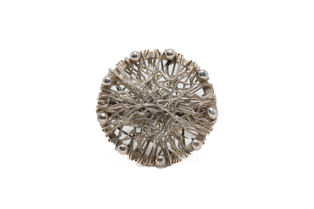 Silver Round Coil Ring