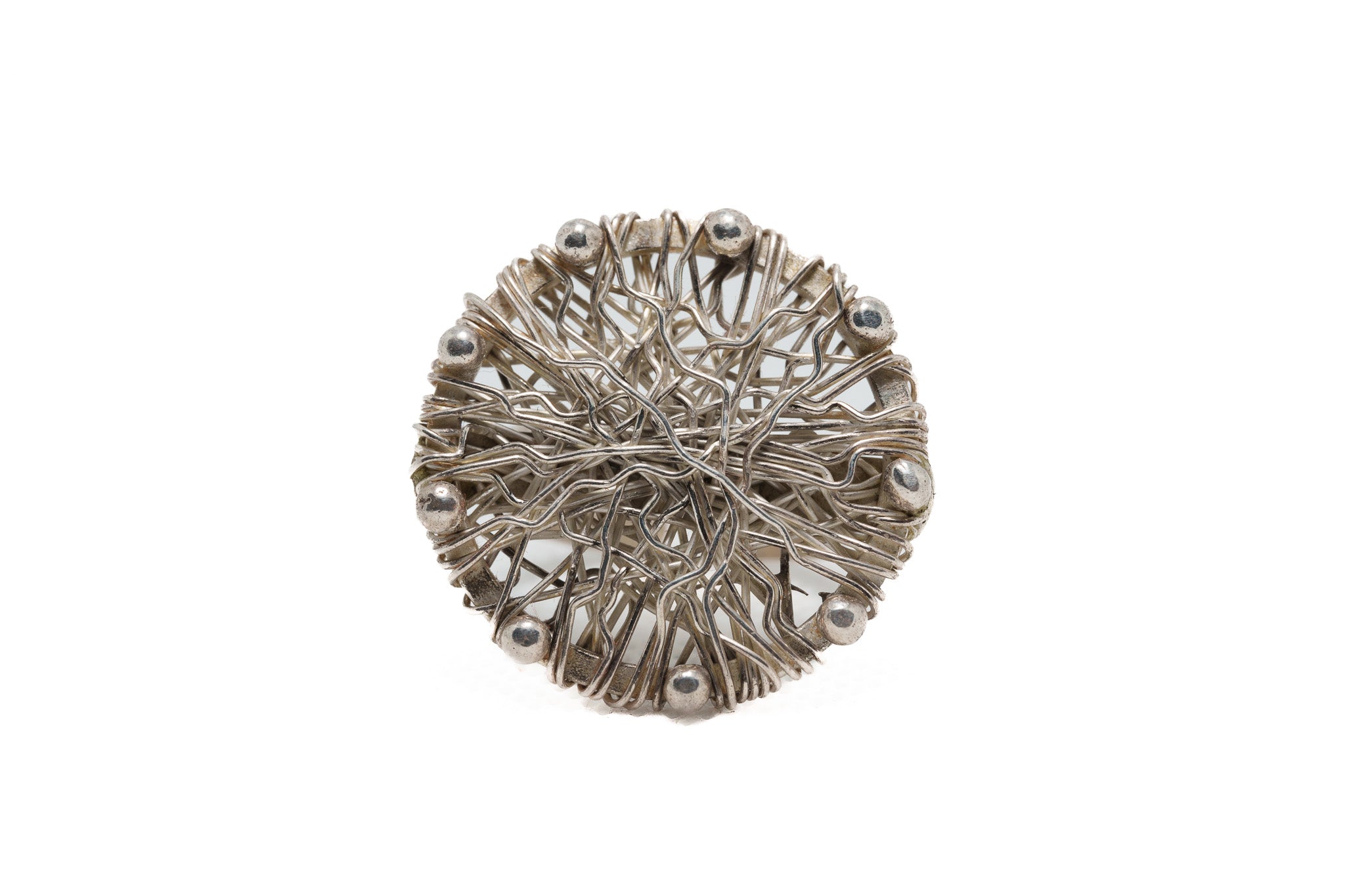 Silver Round Coil Ring