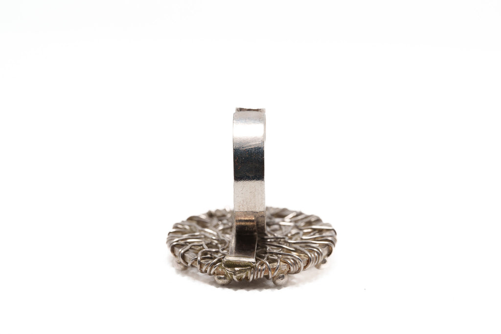 Silver Round Coil Ring