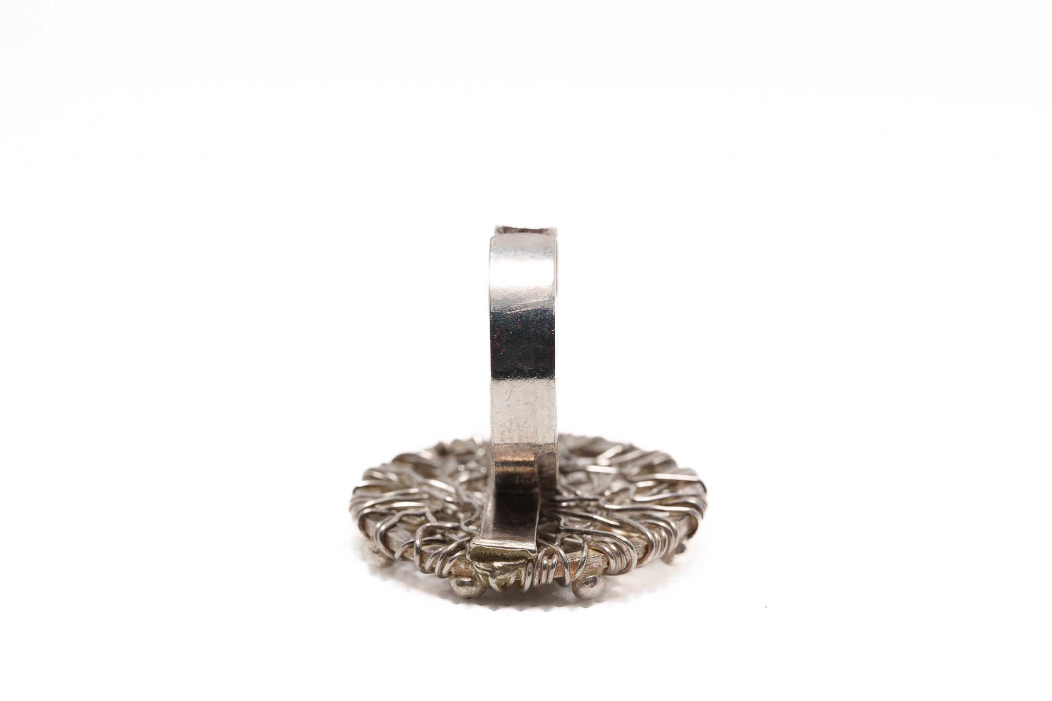 Silver Round Coil Ring