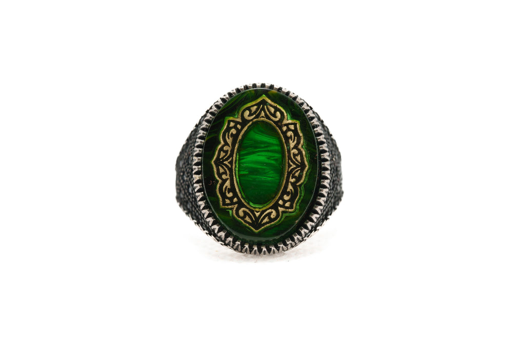 Emerald Throne Signet Ring