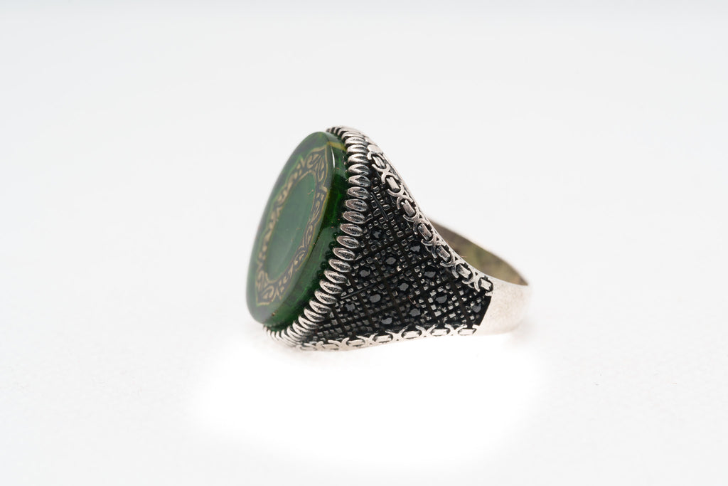 Emerald Throne Signet Ring