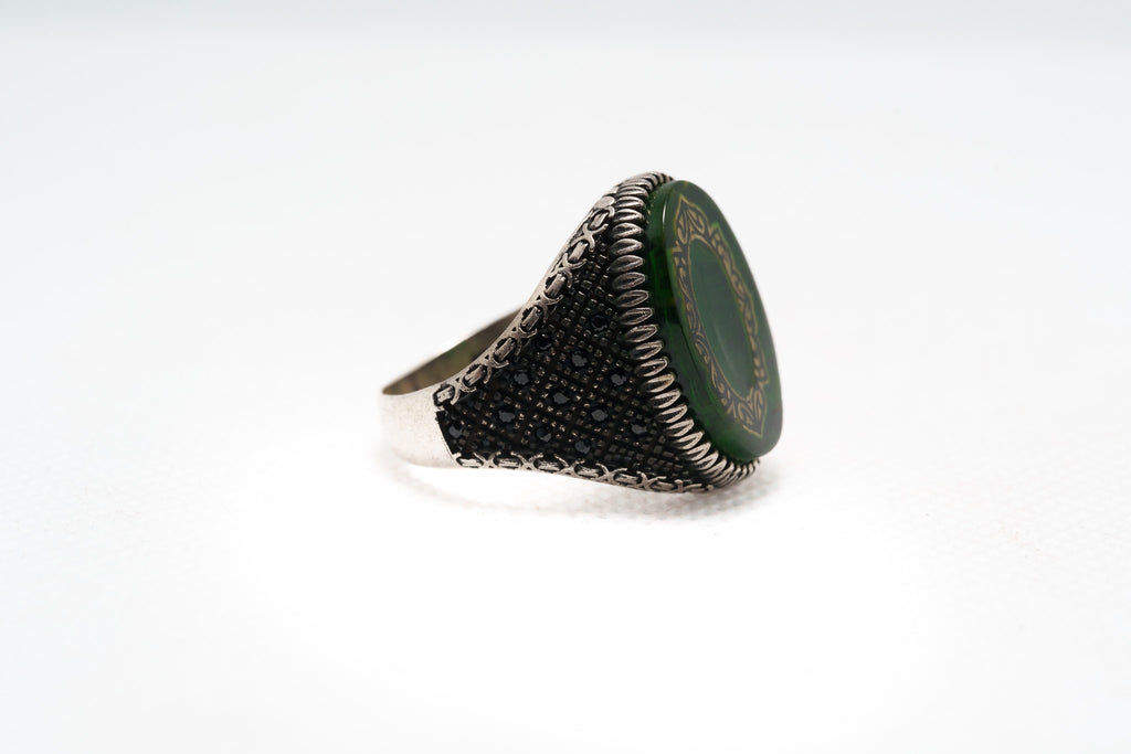 Emerald Throne Signet Ring