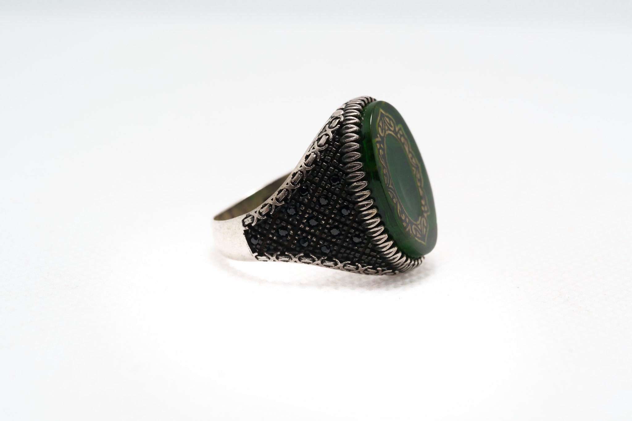 Emerald Throne Signet Ring