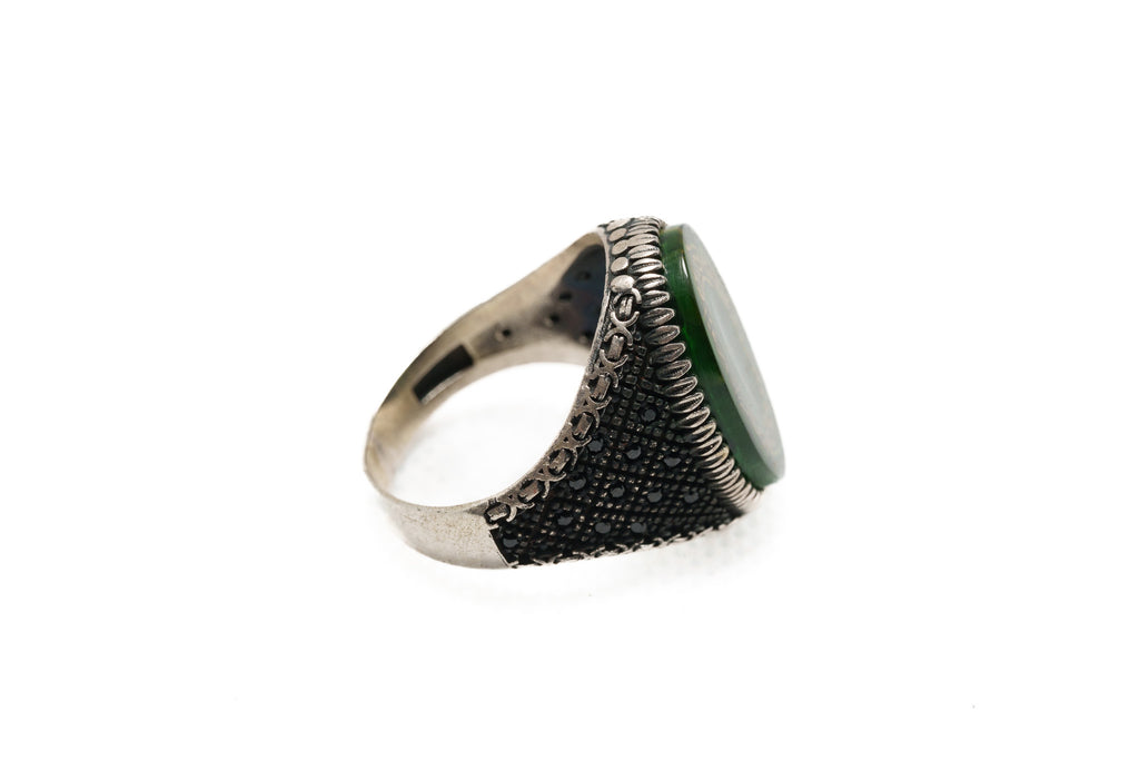 Emerald Throne Signet Ring