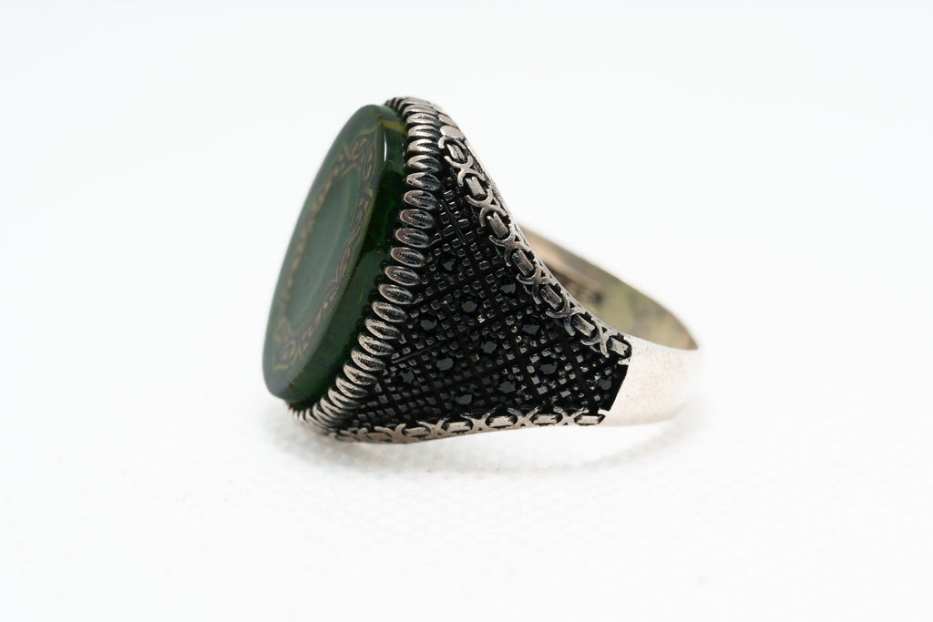 Emerald Throne Signet Ring