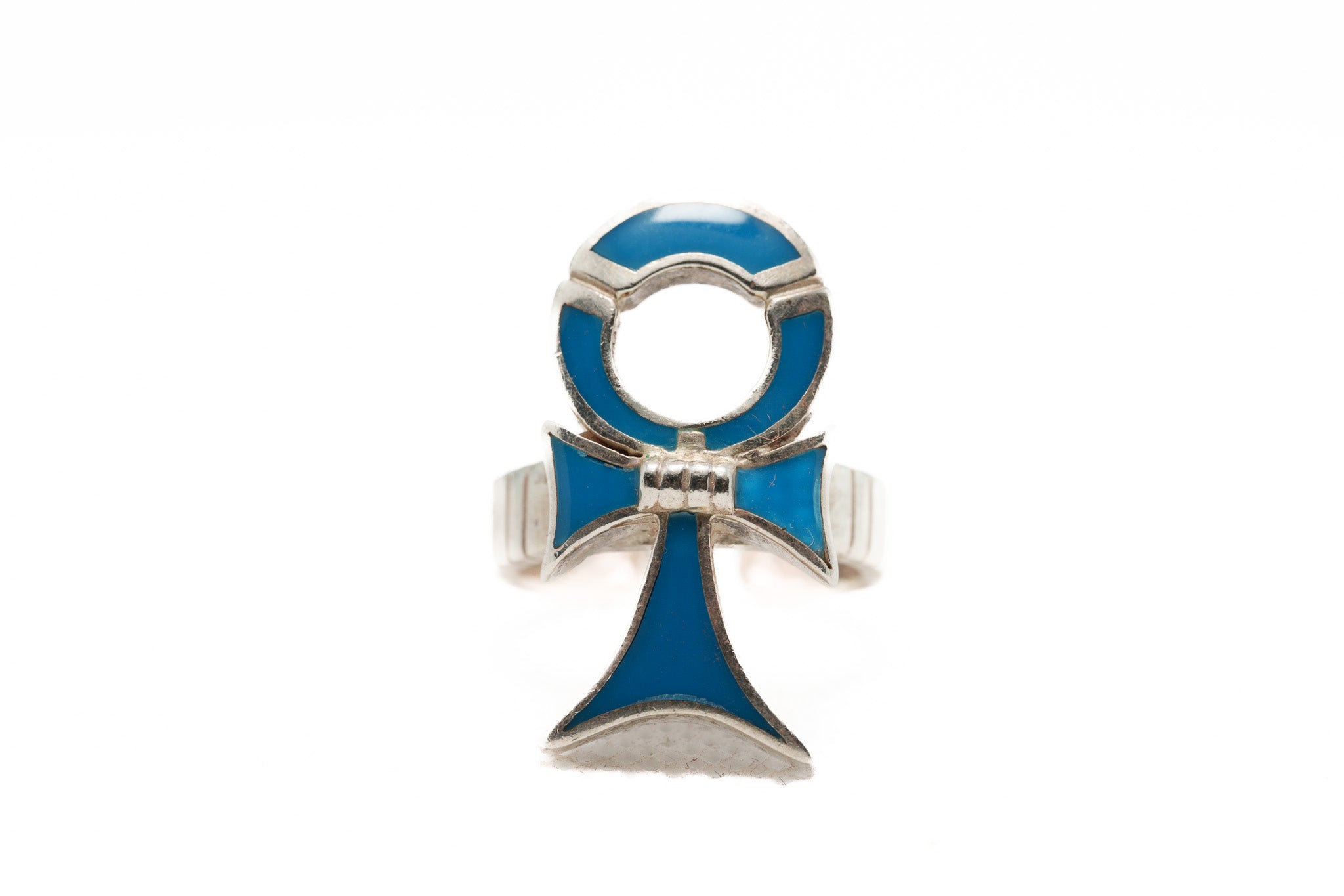 Azure Ankh Ring