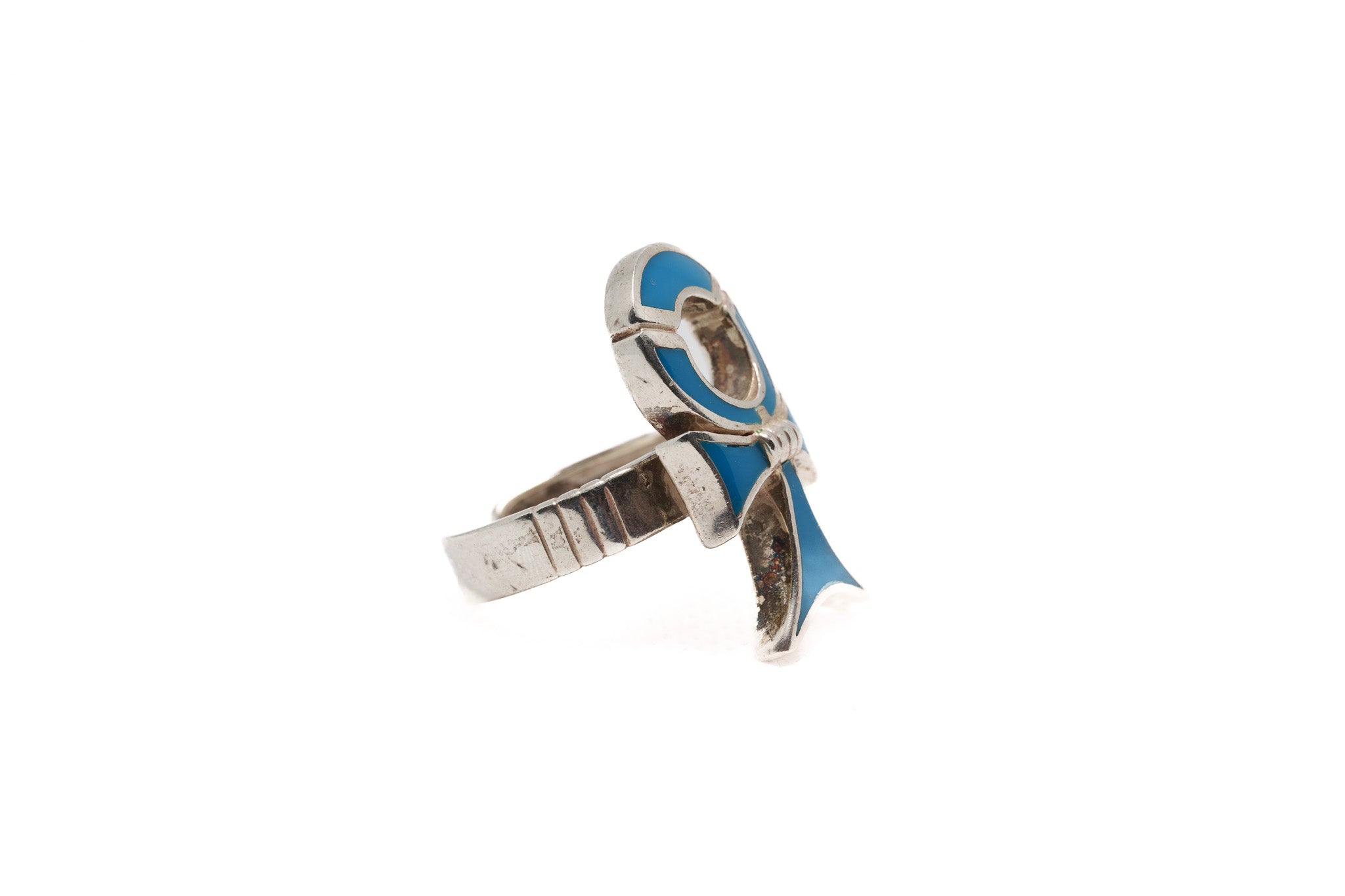Azure Ankh Ring