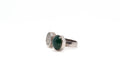 Emerald Script Open Ring