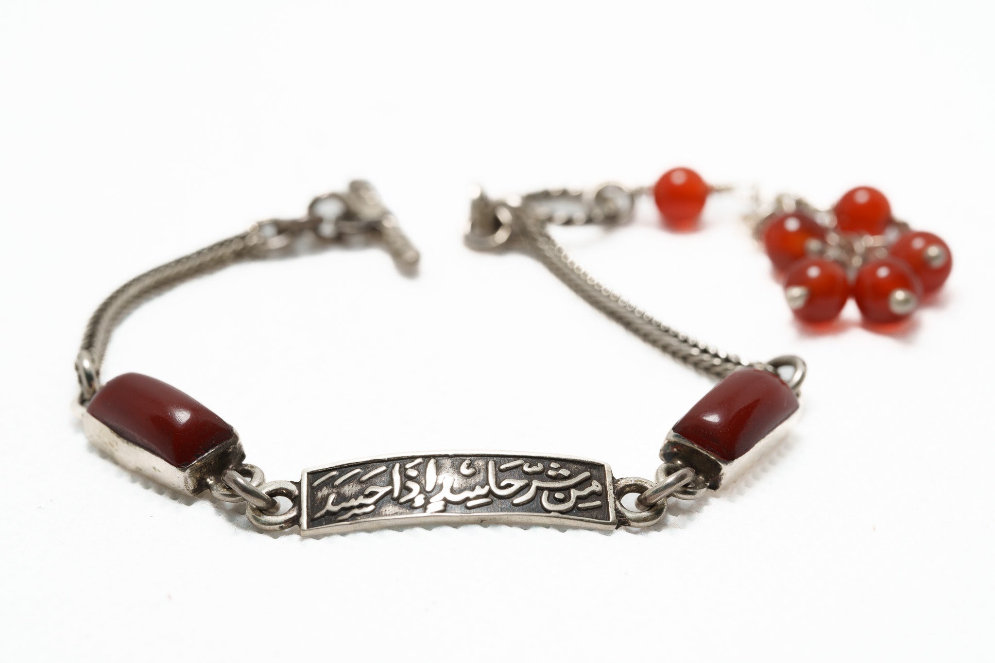 Layali Garnet Script Bracelet