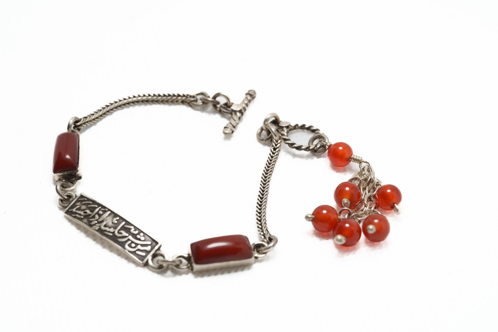 Layali Garnet Script Bracelet