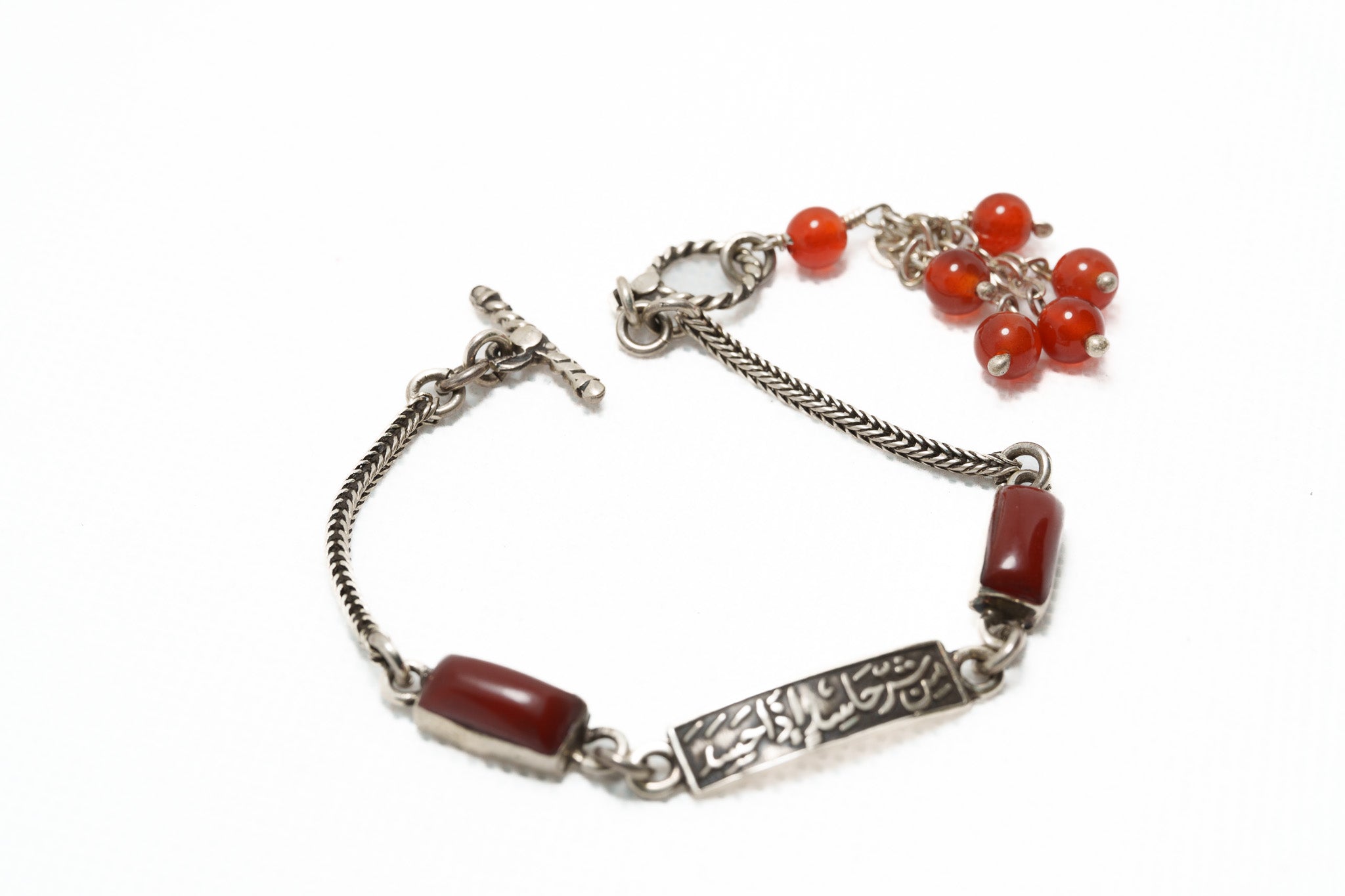Layali Garnet Script Bracelet