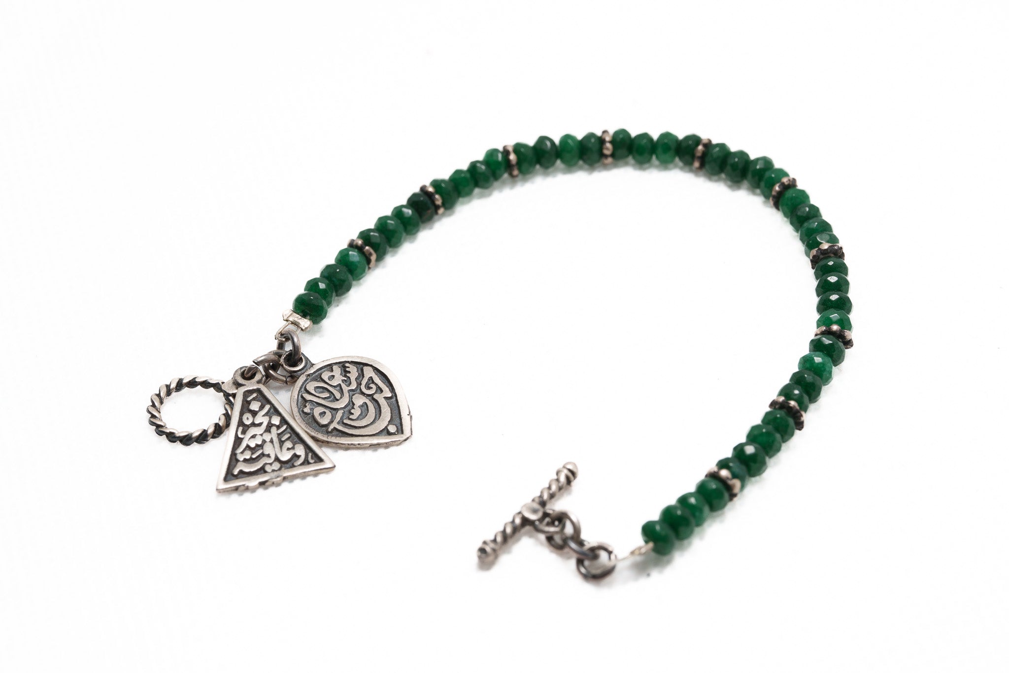 Nile Emerald Charm Bracelet