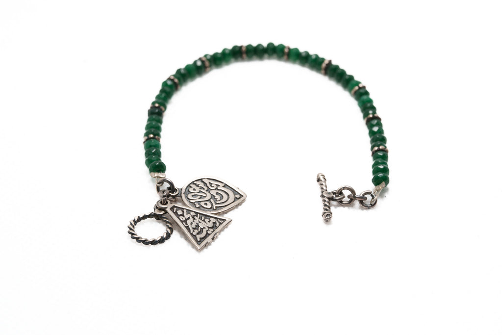 Nile Emerald Charm Bracelet