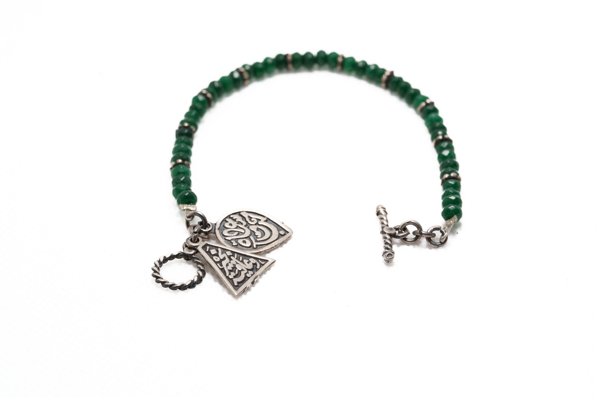 Nile Emerald Charm Bracelet