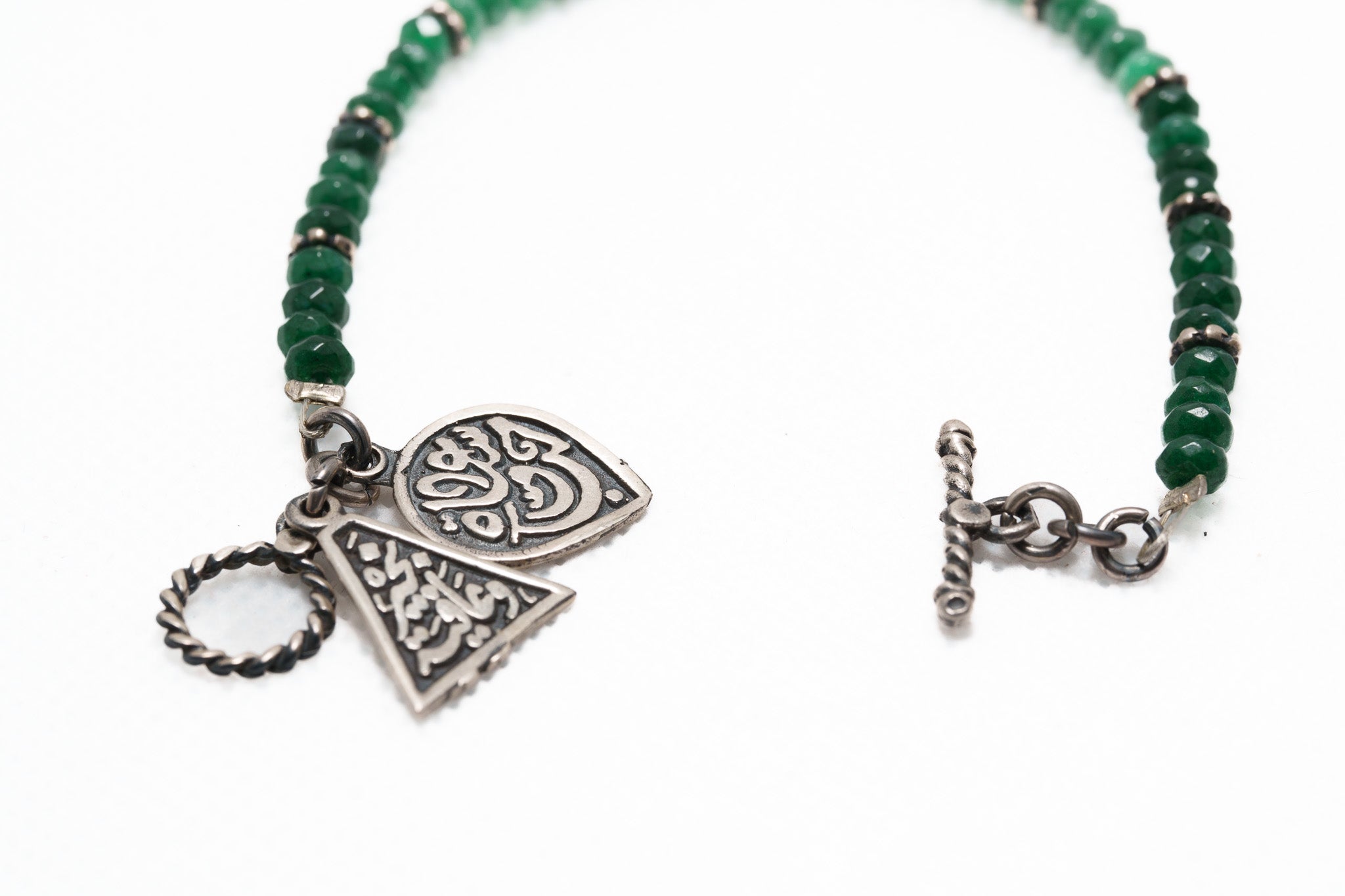 Nile Emerald Charm Bracelet