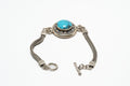 Handcrafted Egyptian Turquoise & Silver Bracelet