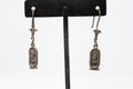 Cartouche of Ramses II Silver Earrings