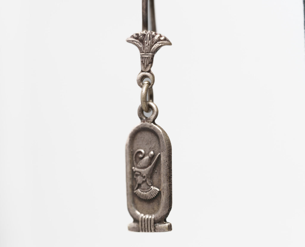 Cartouche of Ramses II Silver Earrings