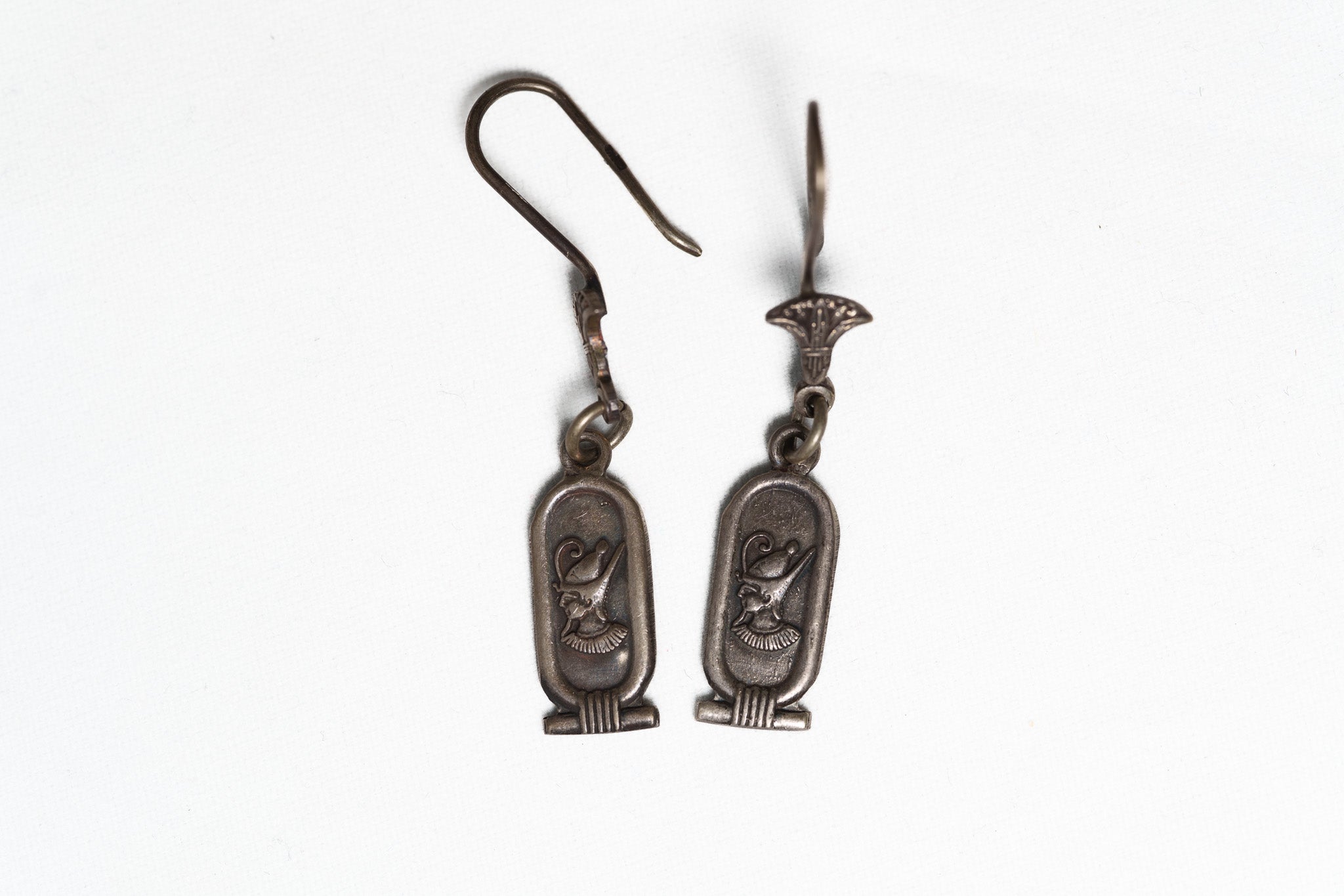 Cartouche of Ramses II Silver Earrings