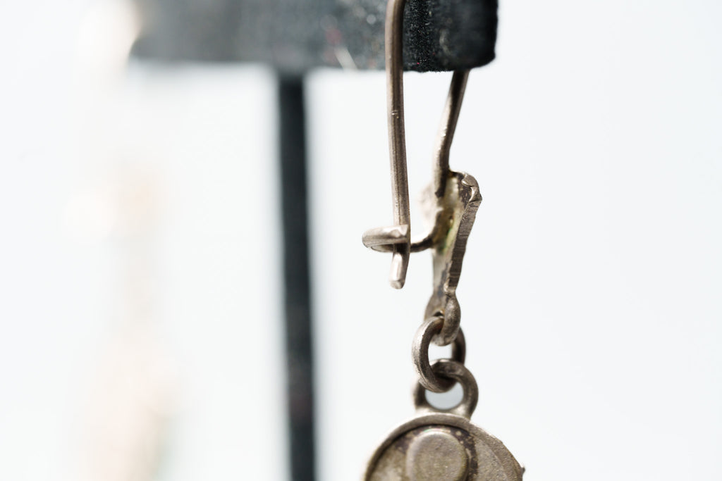 Handcrafted Egyptian scarab beetle earrings