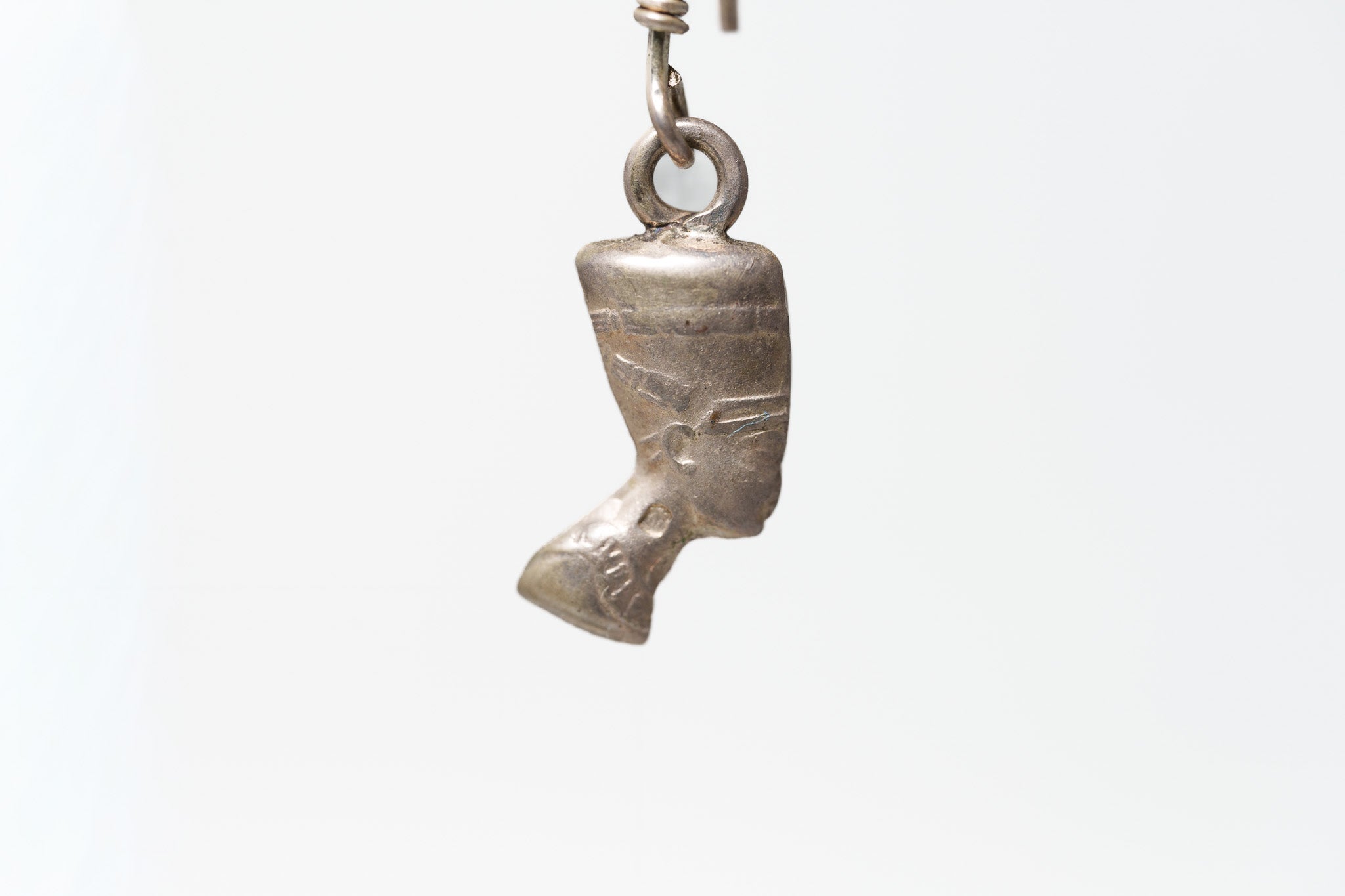 Queen Nefertiti Silver Earrings
