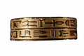 Gold Plated Egyptian Hiroglyphs Braclet
