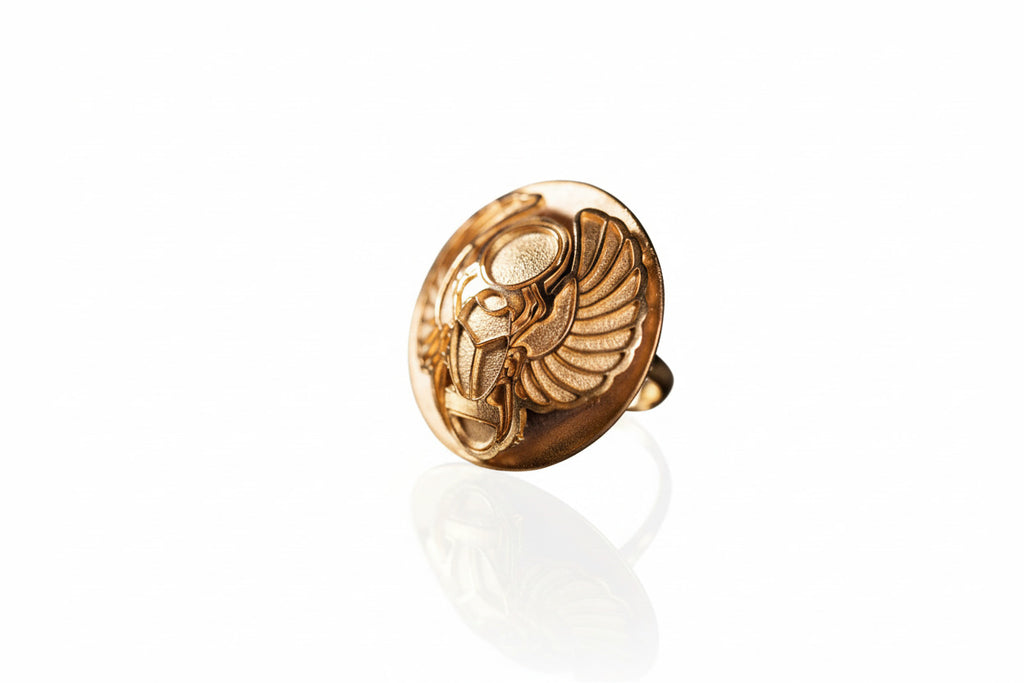 Gold Scareb Ring