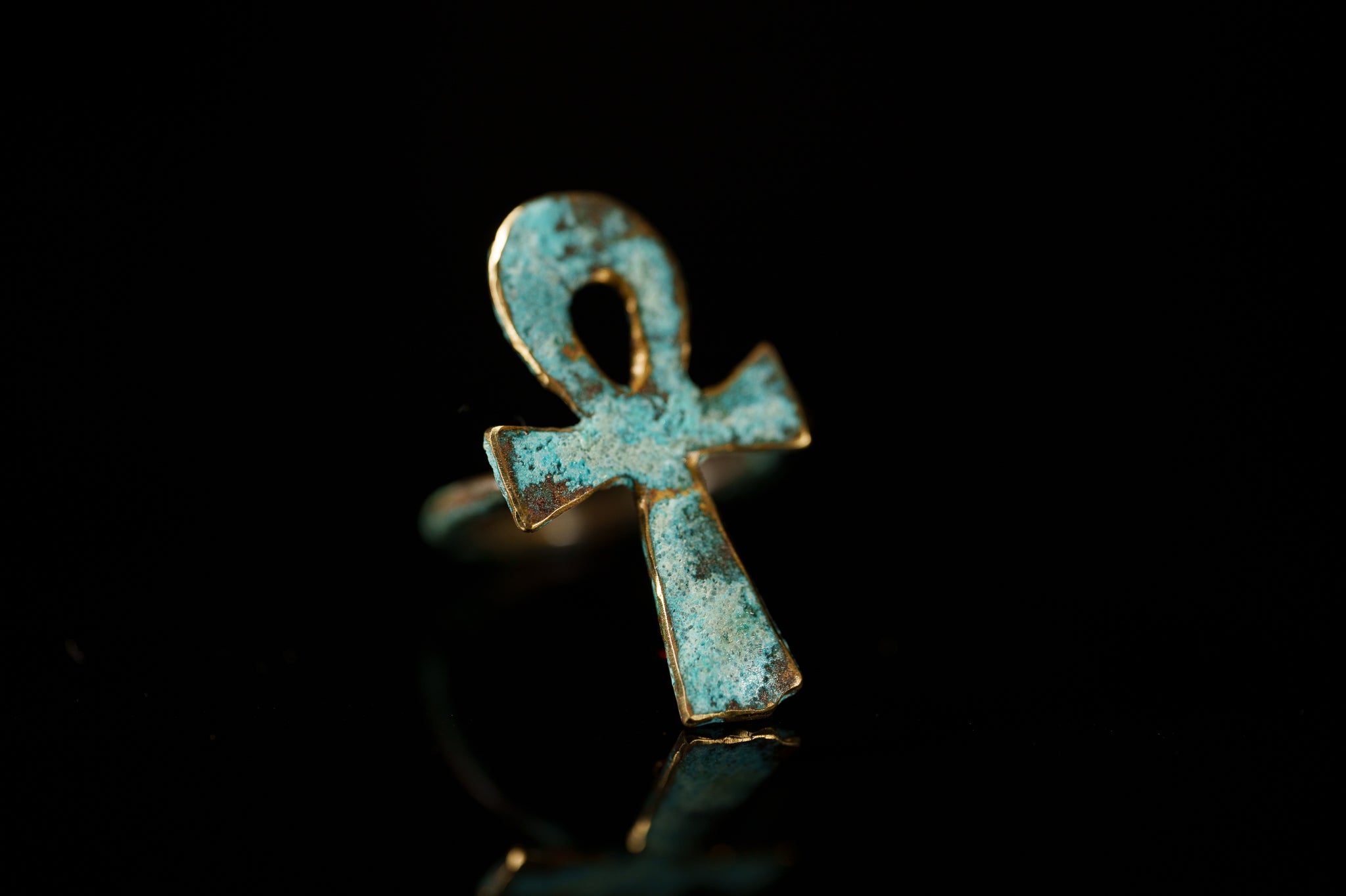 Key of Life Patina Ring