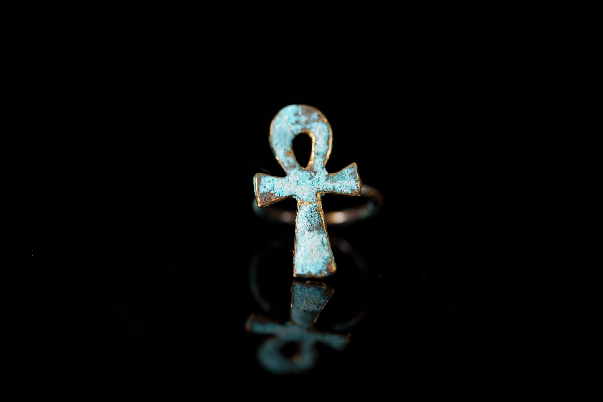 Key of Life Patina Ring