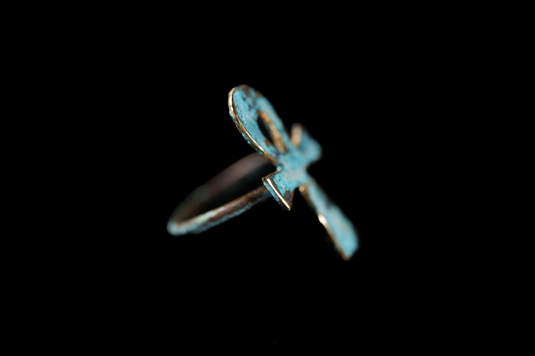 Key of Life Patina Ring