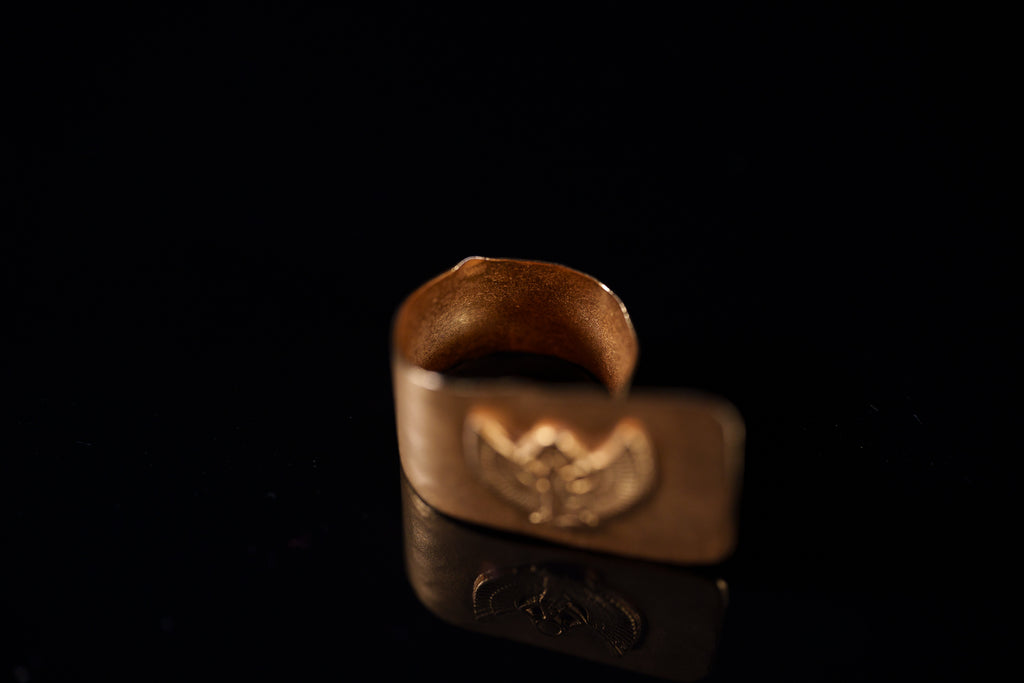 Wings of Isis Signet Ring