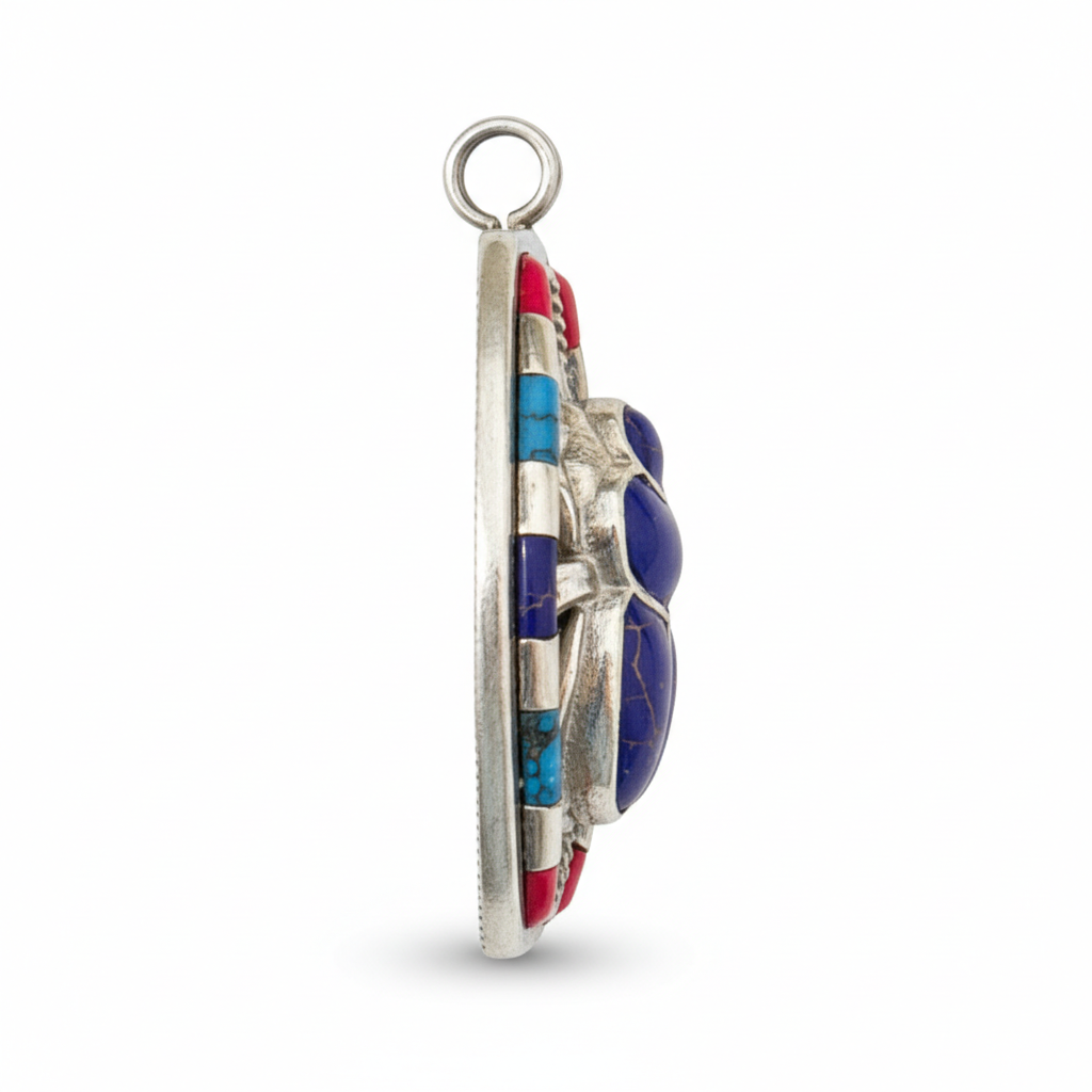 Lapis Scarab of Rebirth Pendant